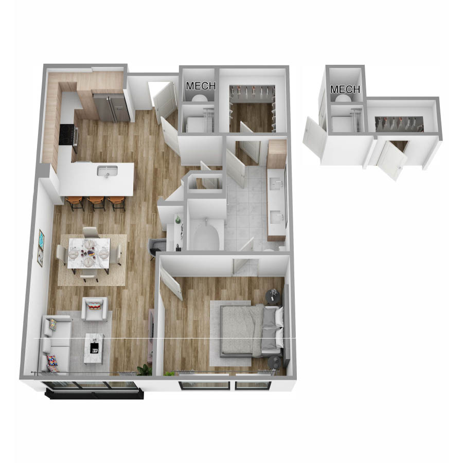 E floor plan