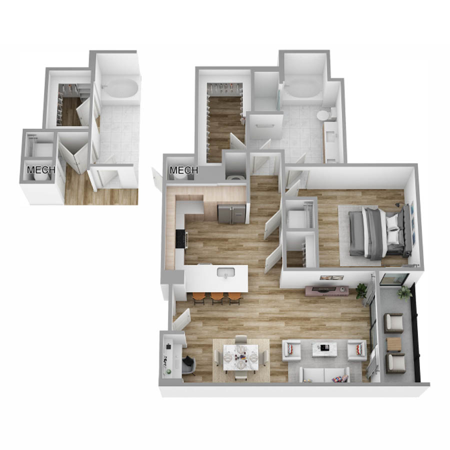 H floor plan