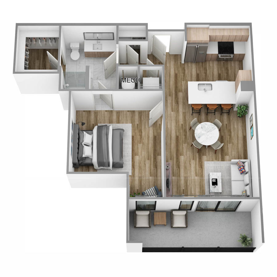 B floor plan