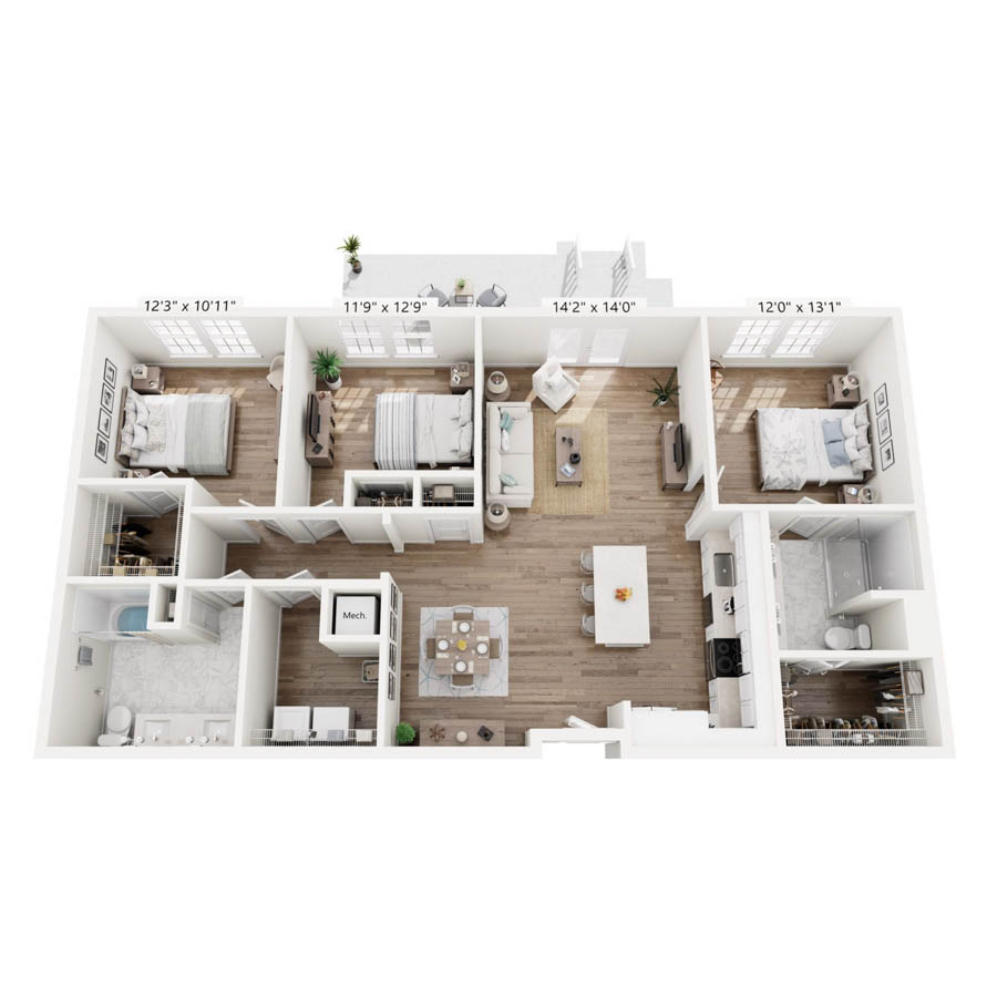 C1 ANSI floor plan