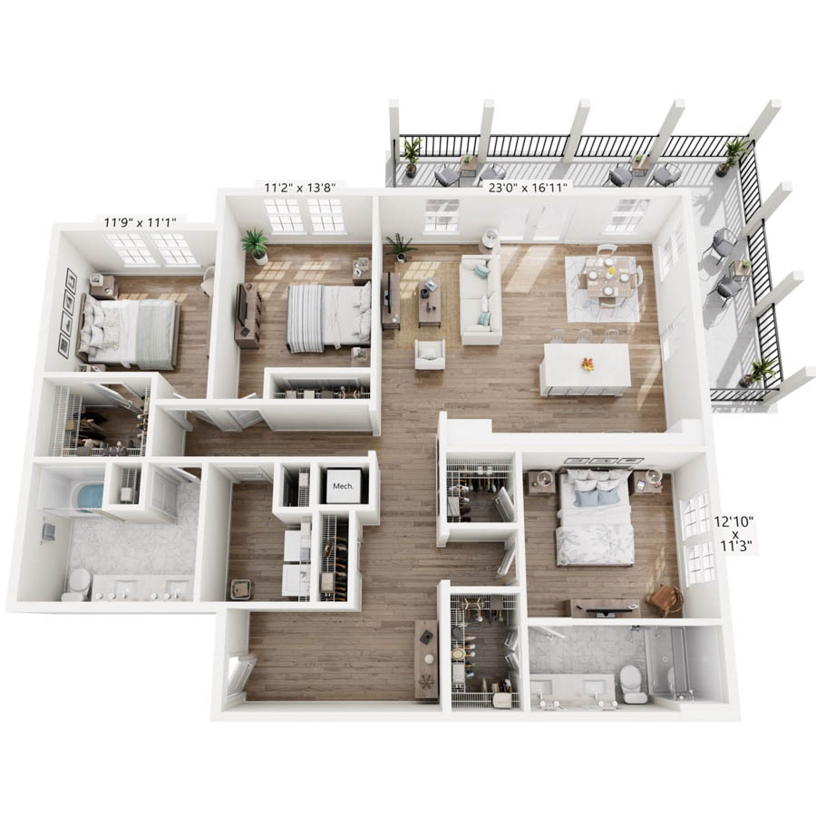 C2B floor plan