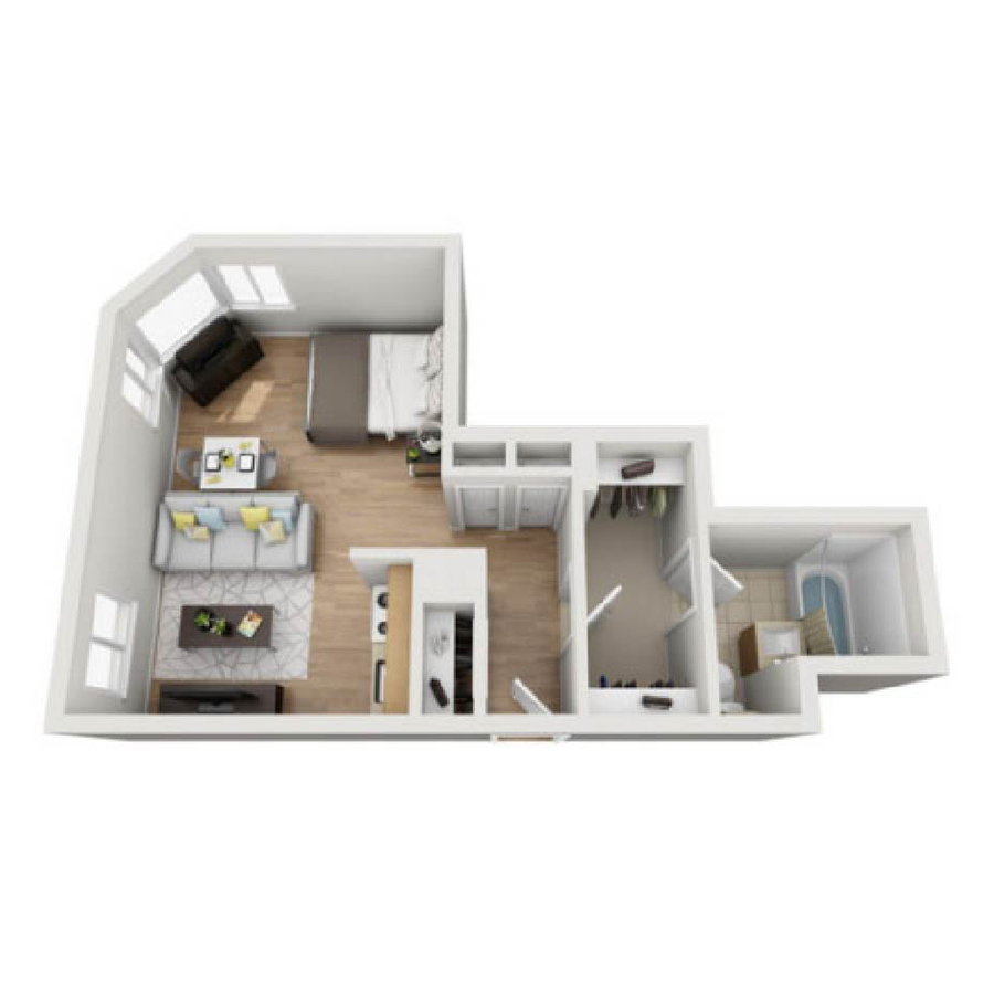 Studio floor plan