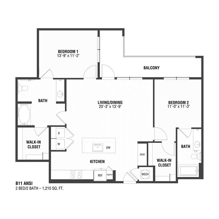 B11 ANSI floor plan