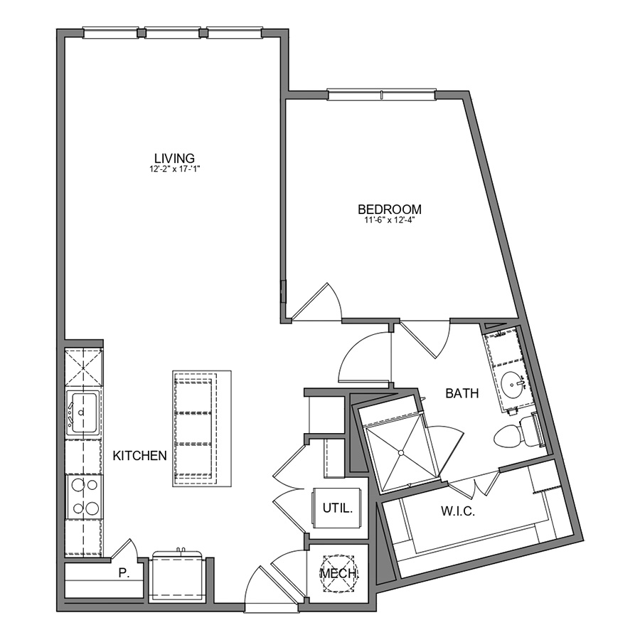 A6.1 floor plan