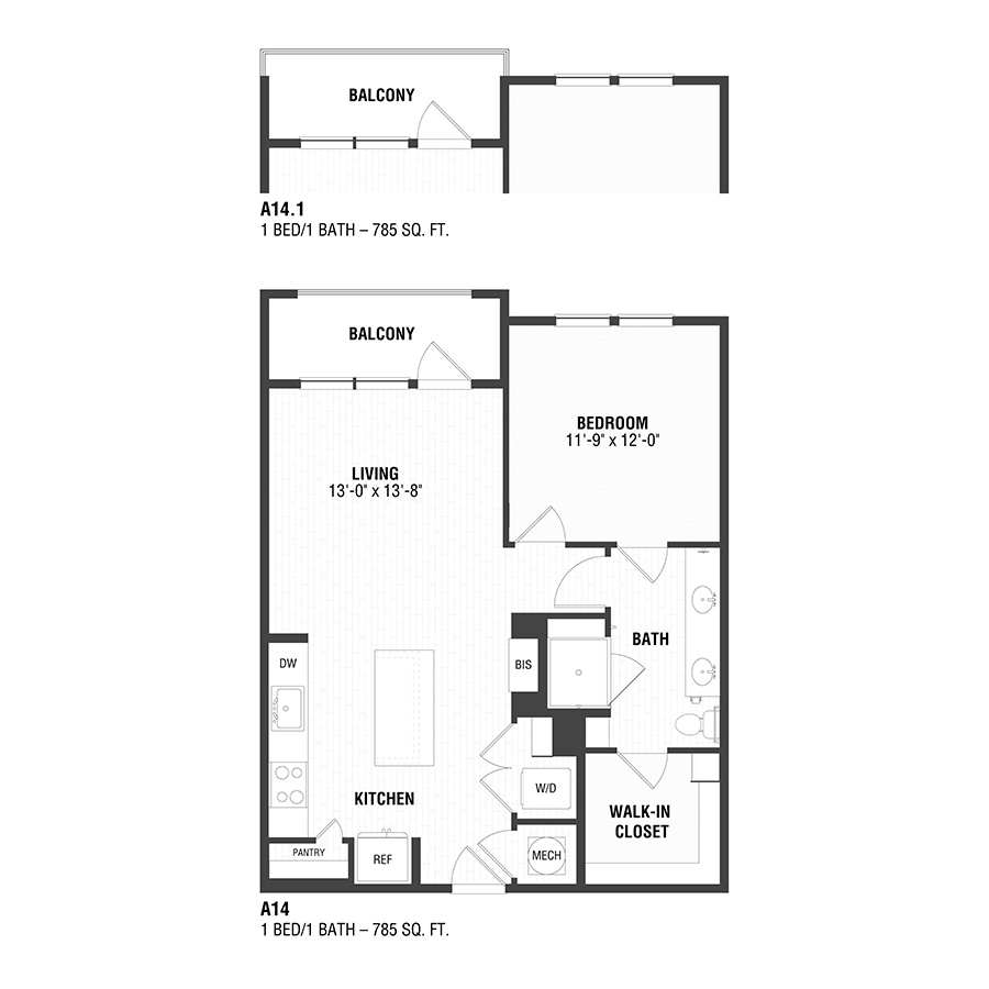 A14 floor plan