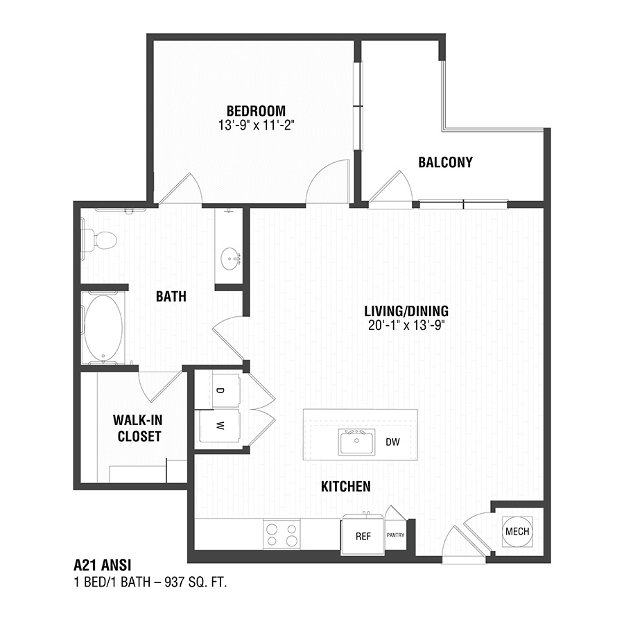 A21 ANSI floor plan