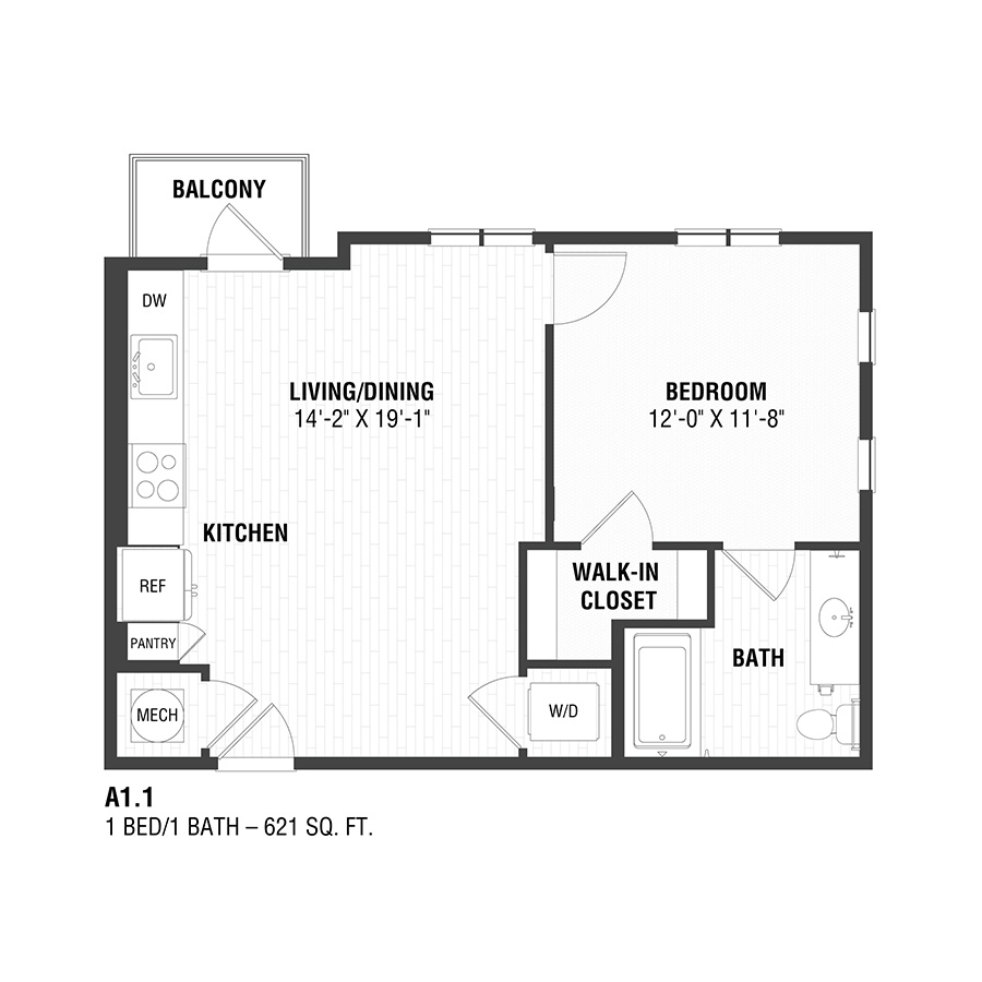 A1.1 floor plan