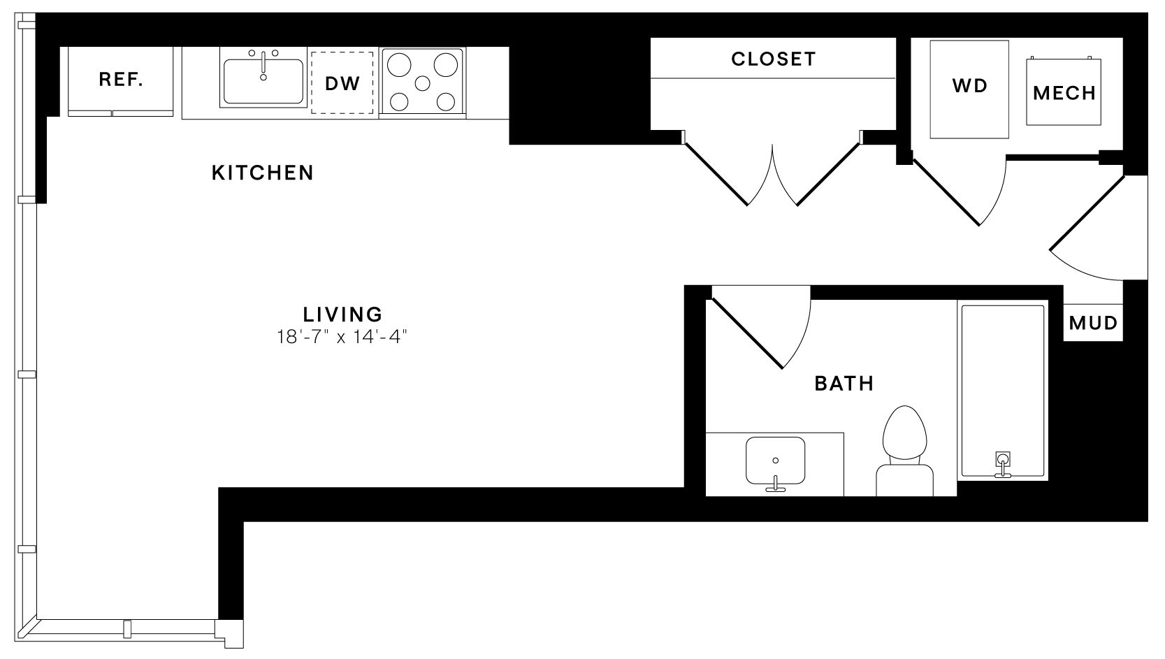 Studio-SA.1 floor plan