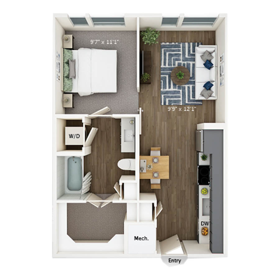 E1 floor plan