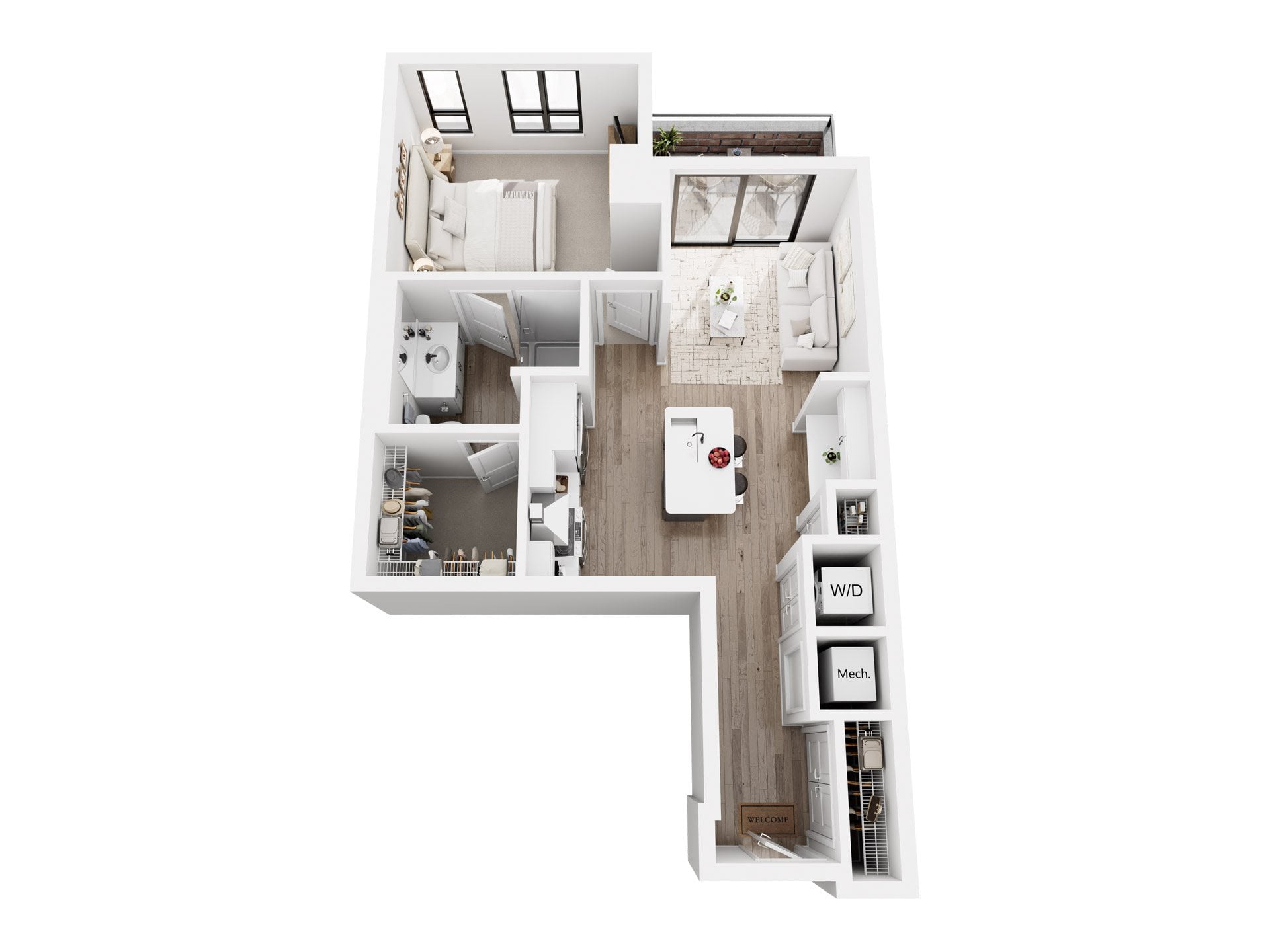1 Bedroom A floor plan