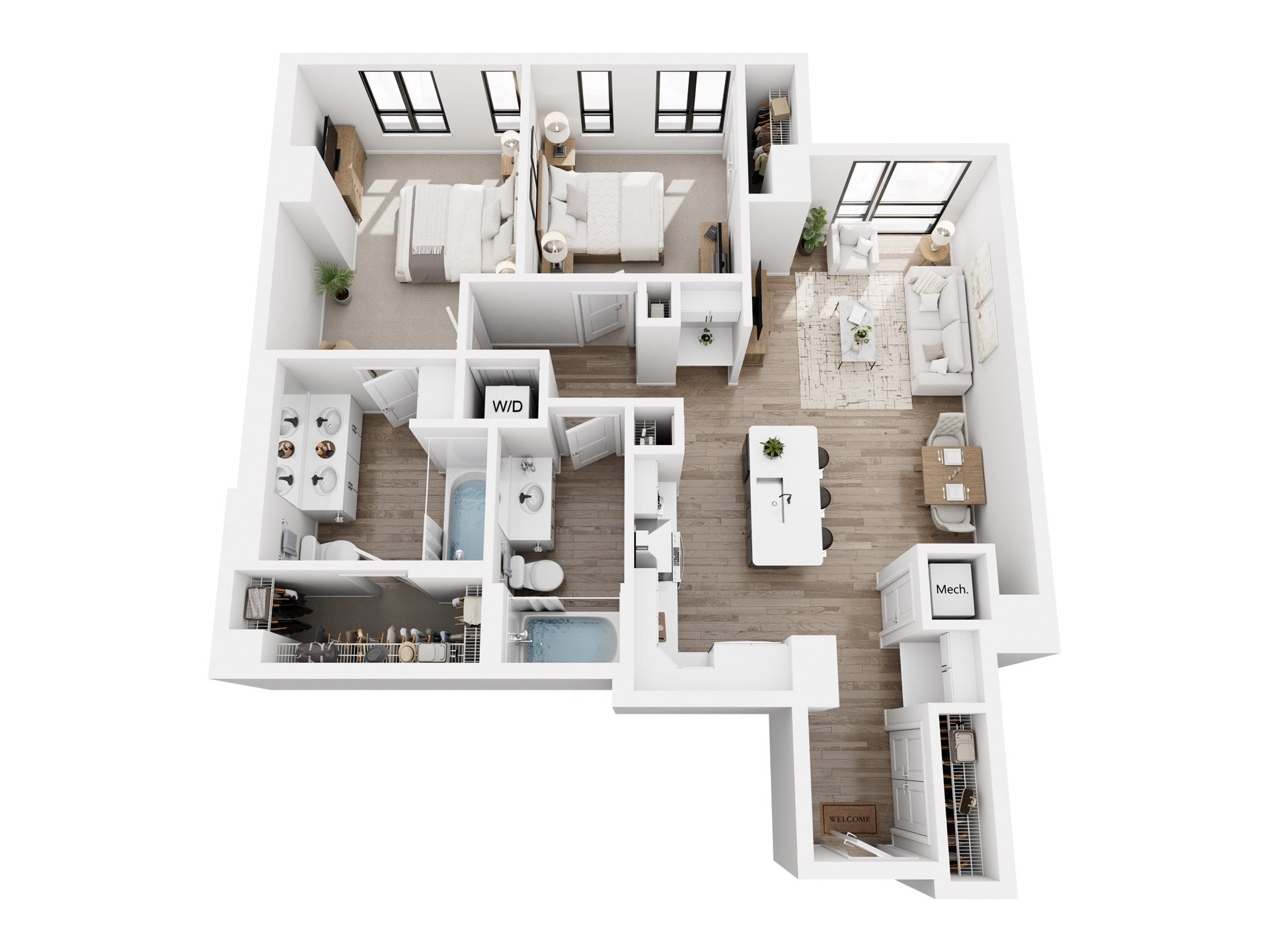 2 Bedroom C floor plan