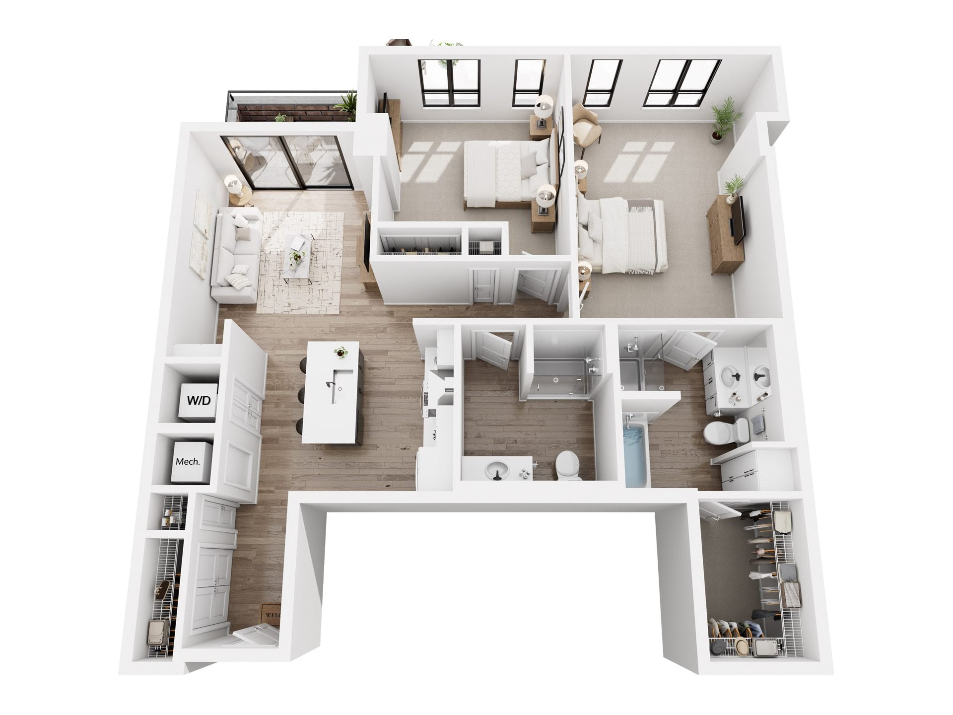 2 Bedroom J floor plan