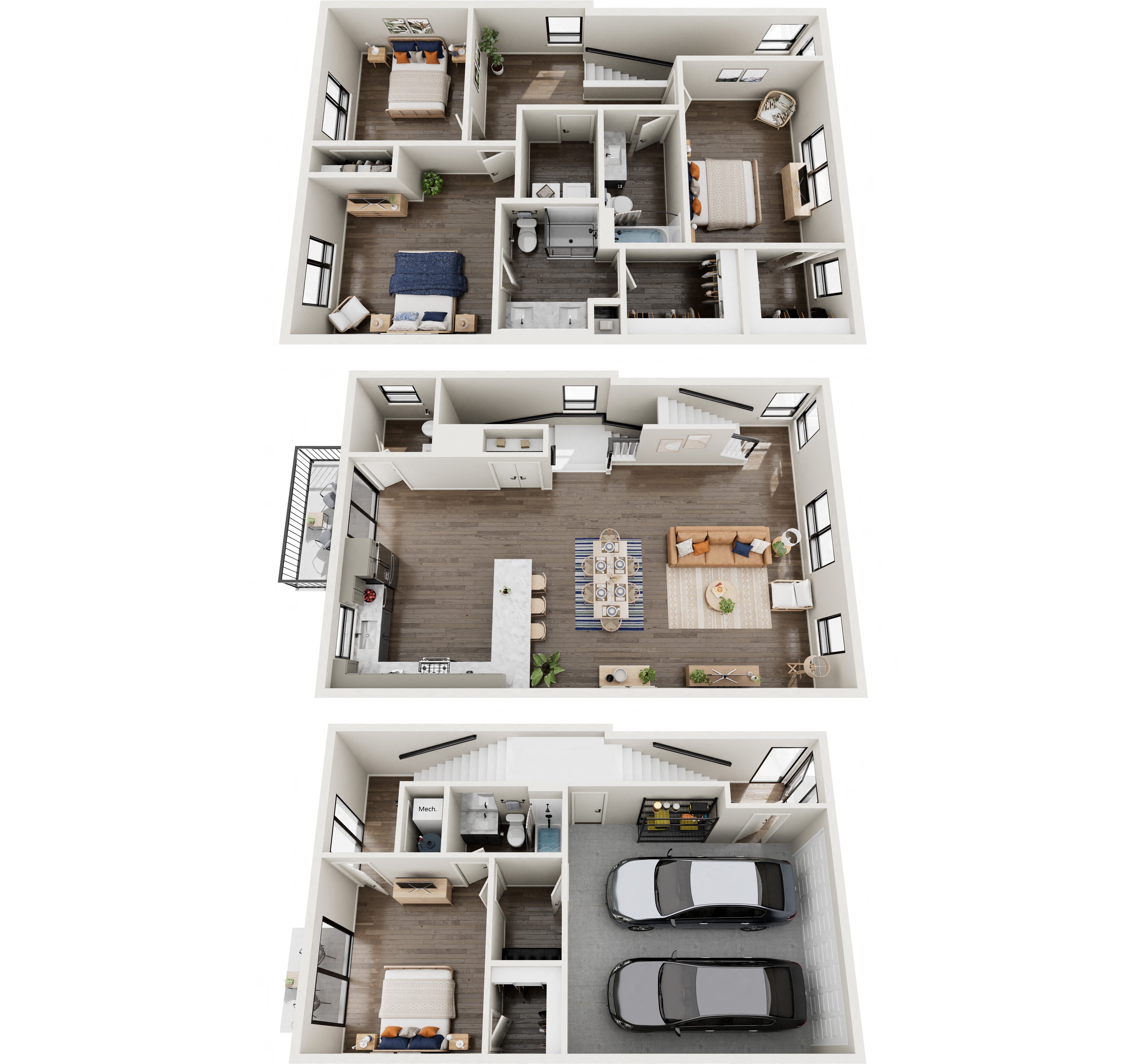 Oak Townhome floor plan