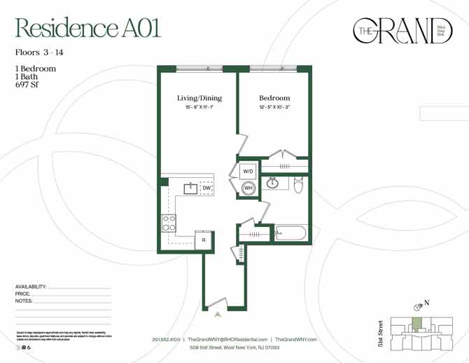 A01 floor plan