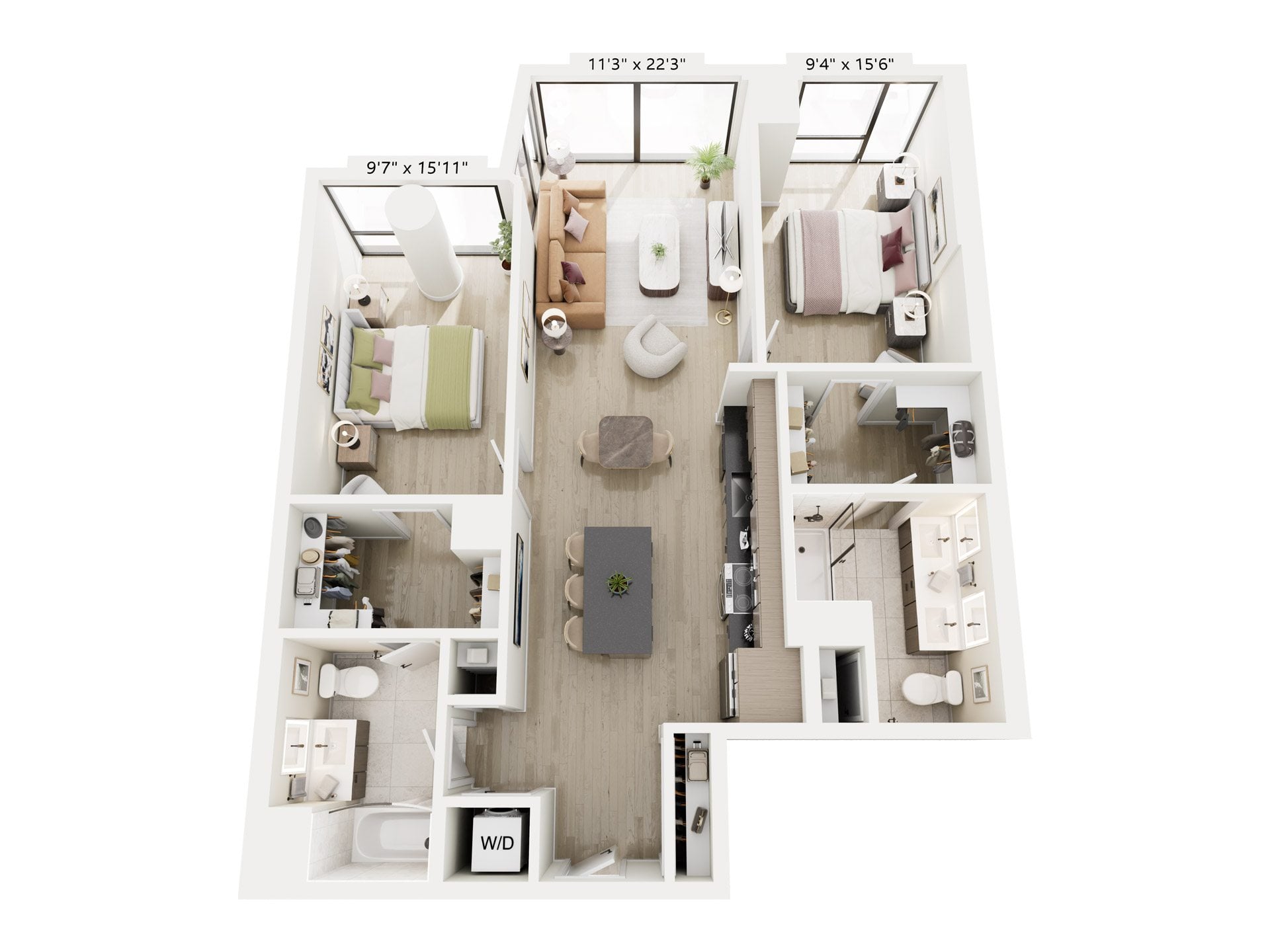 2B-3 floor plan