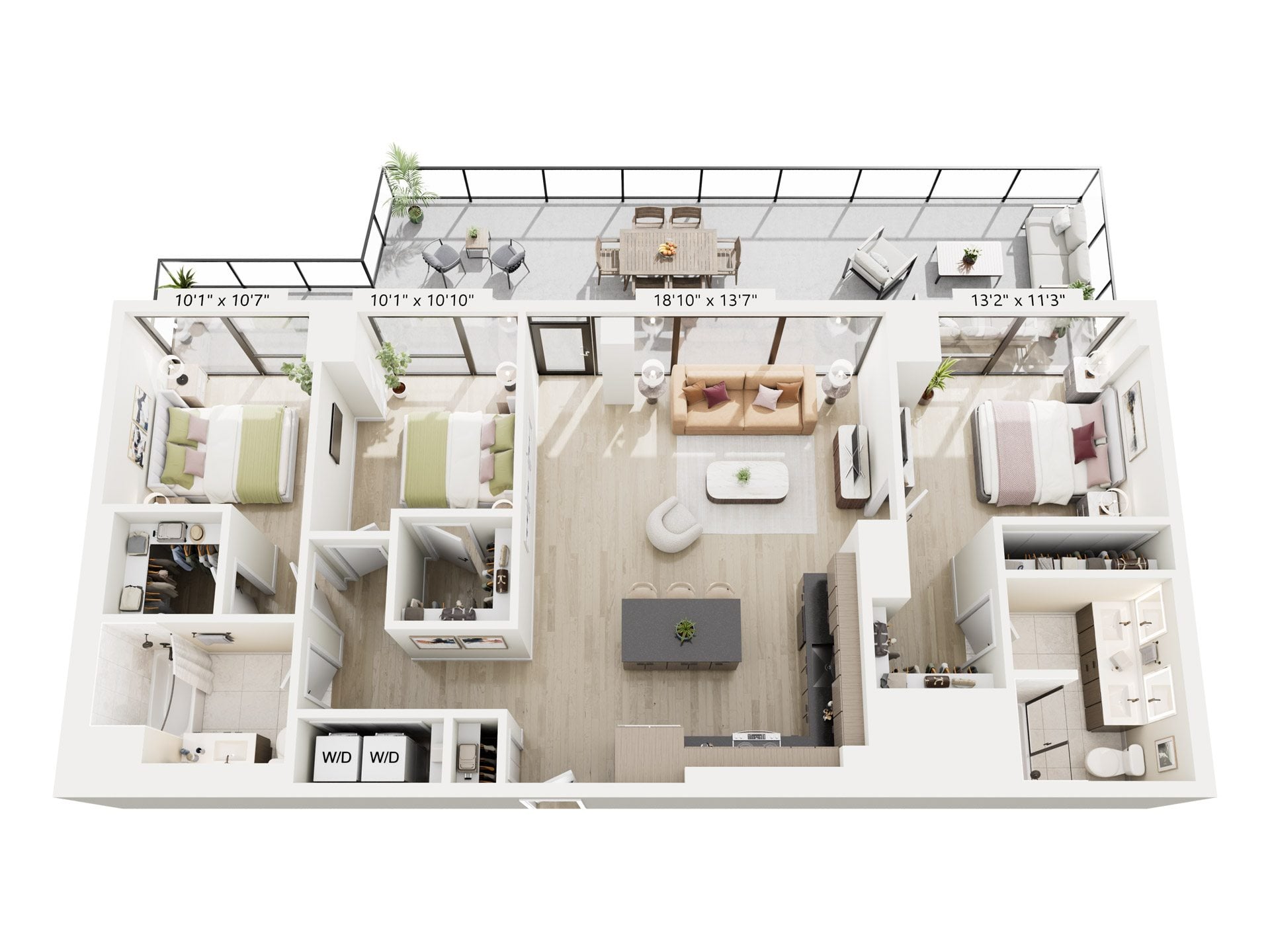 3B-7 floor plan