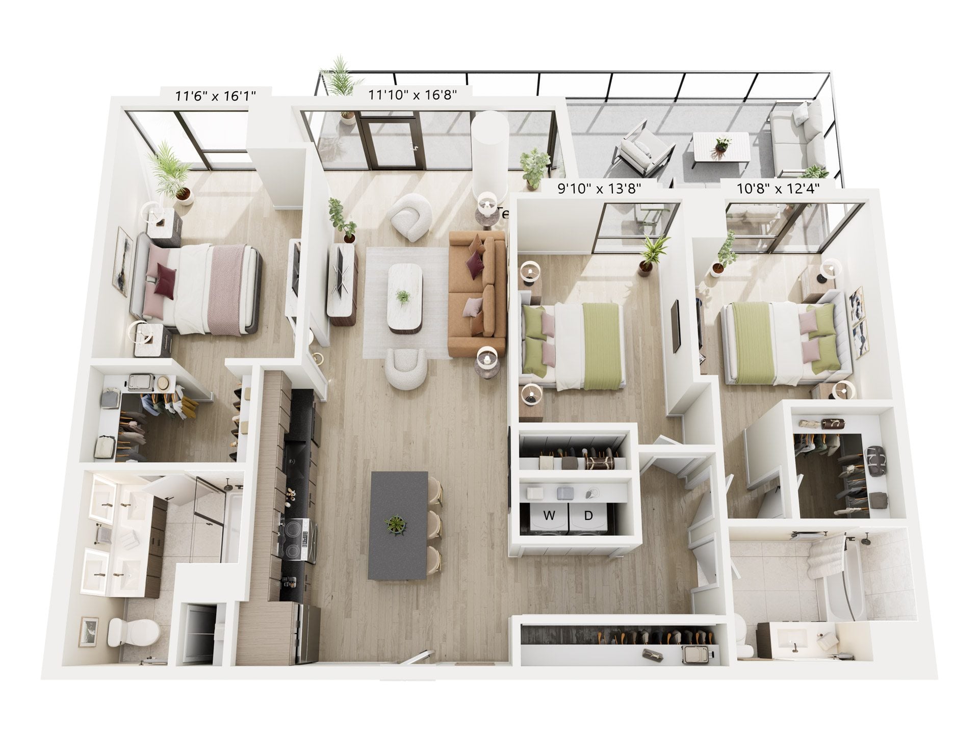 3B-9 floor plan