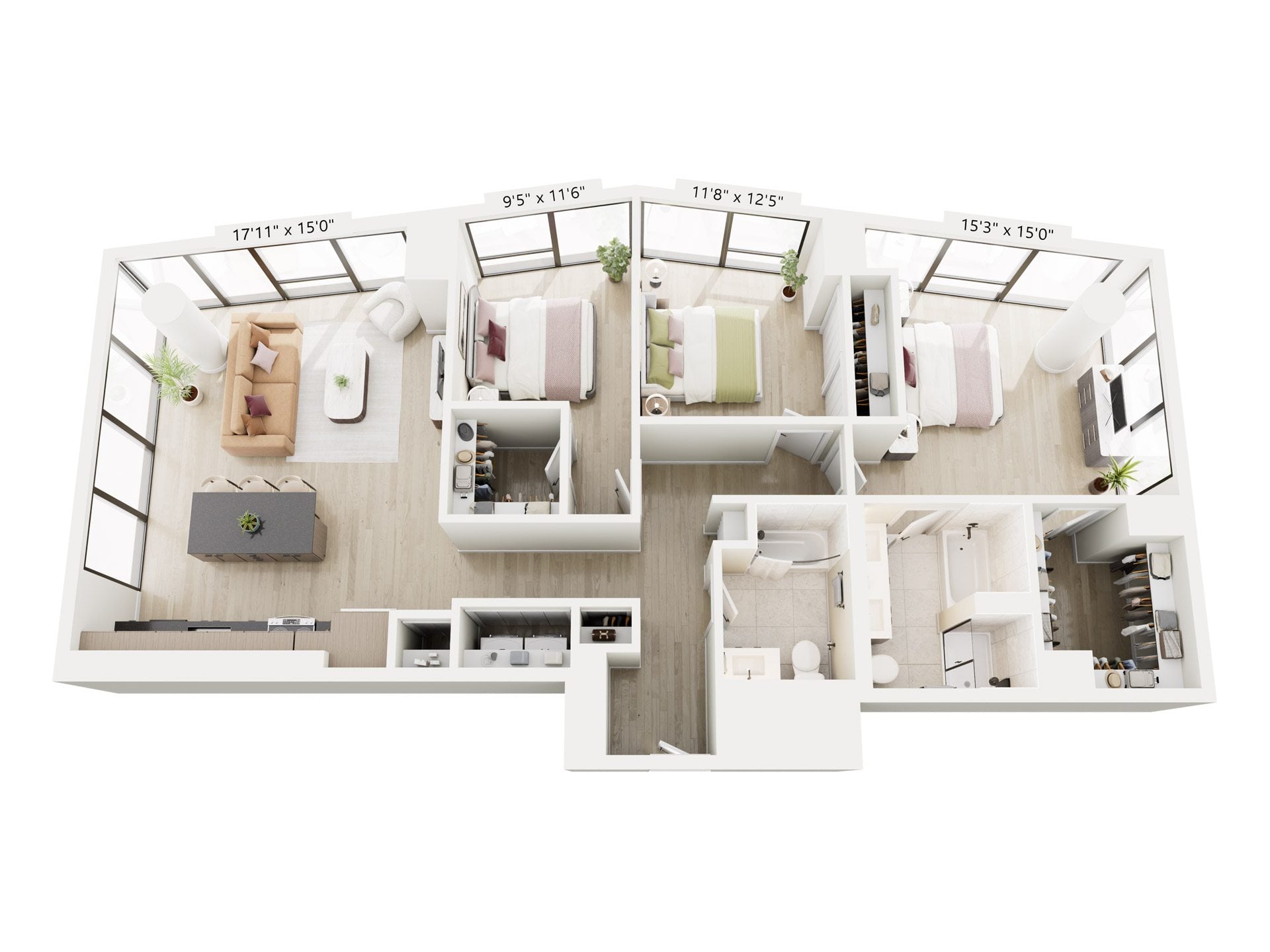 3B-3 floor plan