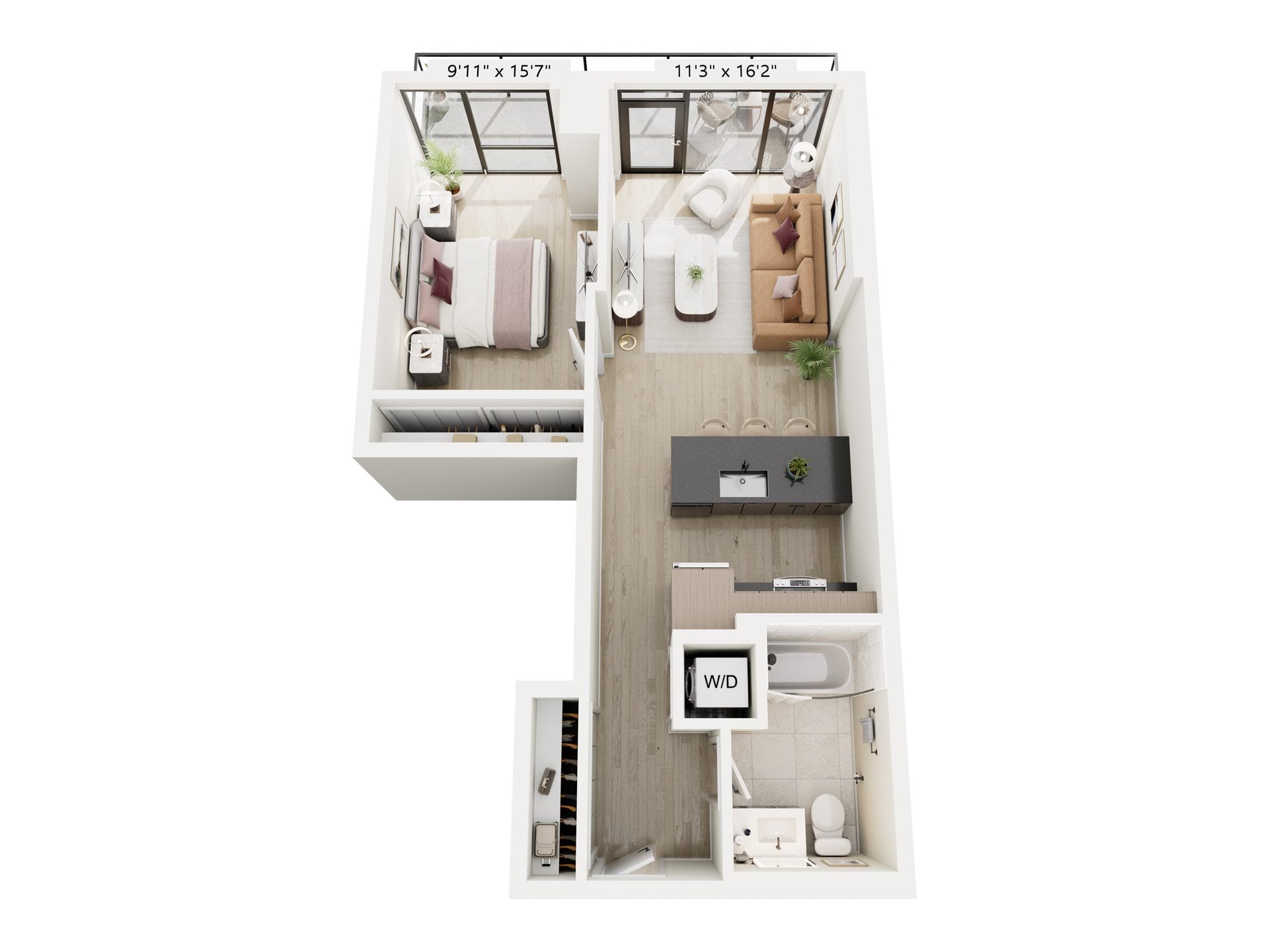1B-5 floor plan
