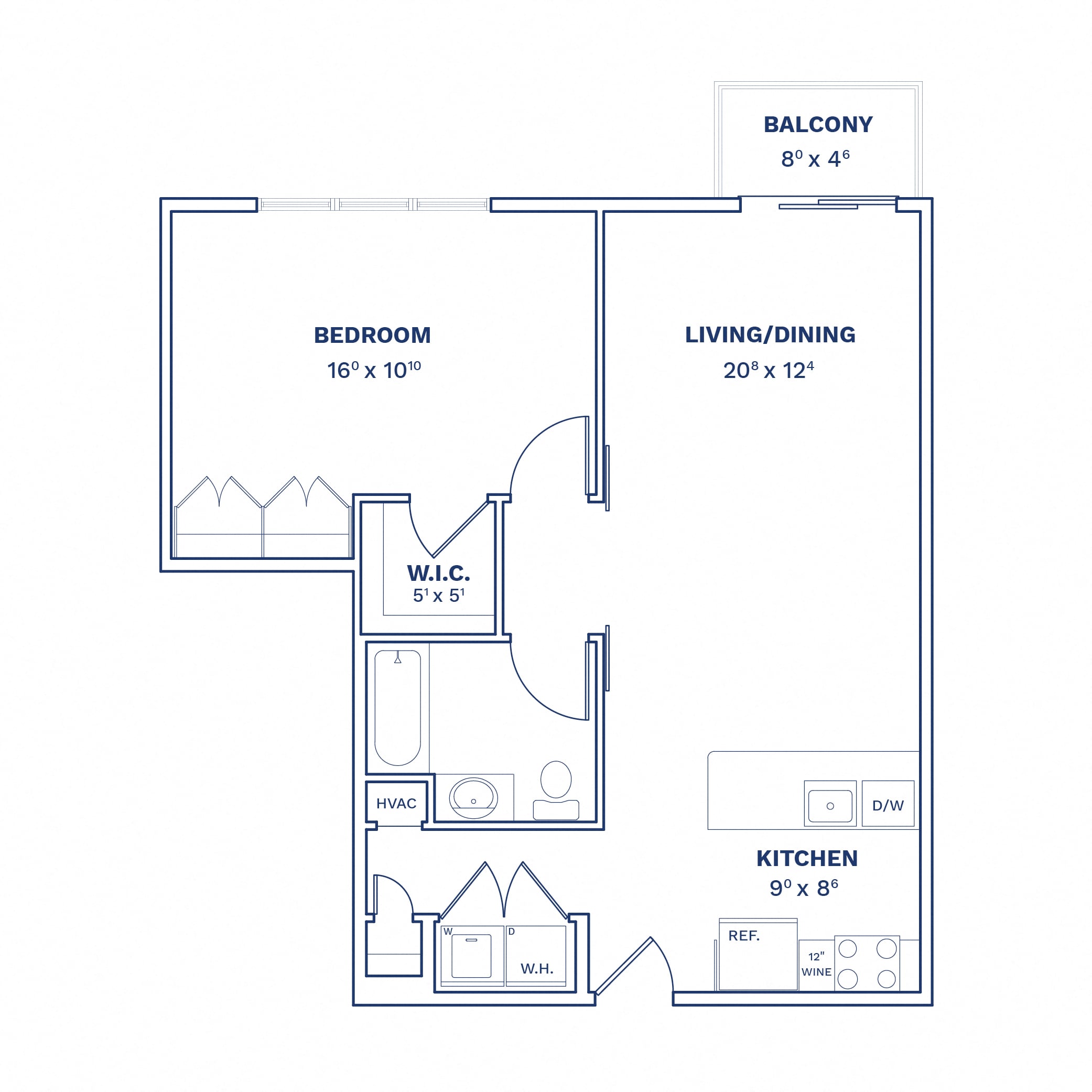 1 Bed/1 Bath-A3 floor plan