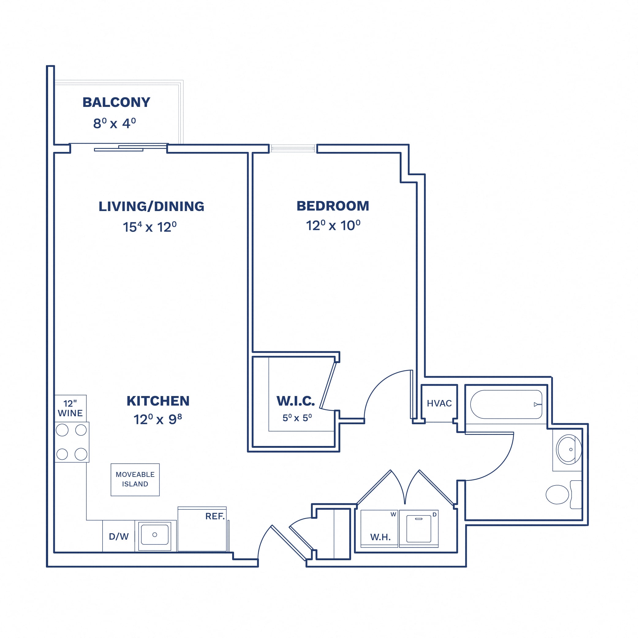 1 Bed/1 Bath-A1 floor plan