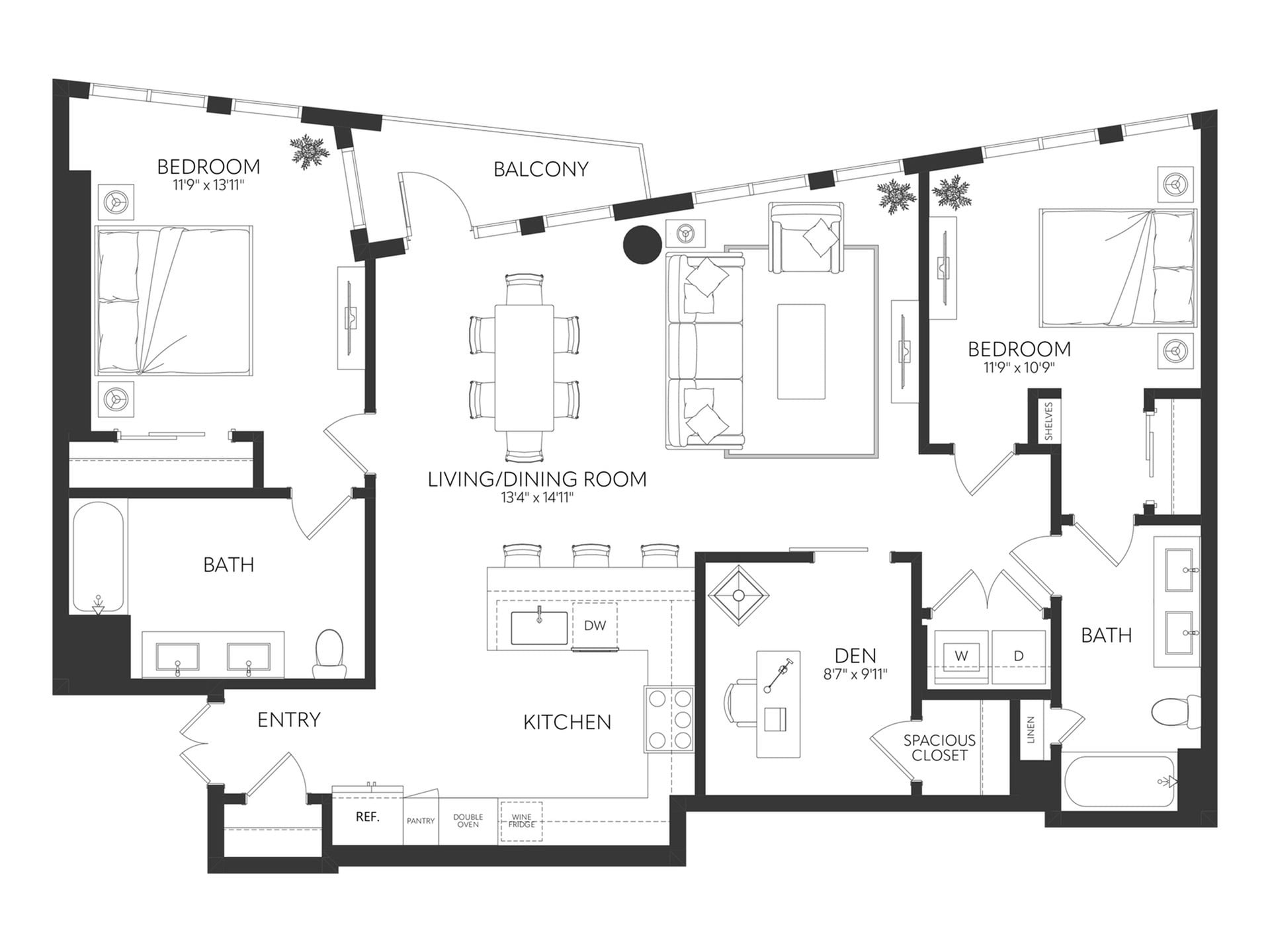 B13DH floor plan