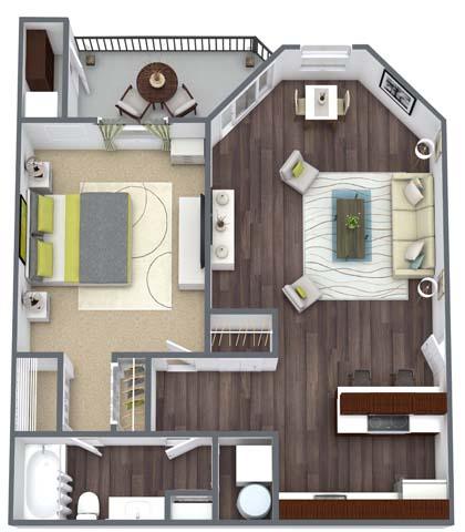 Oak floor plan