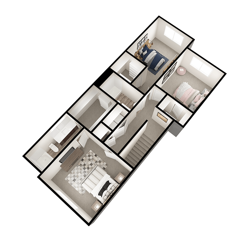 Arrowhead 3-Bed w/Unfinished Basement (West) floor plan