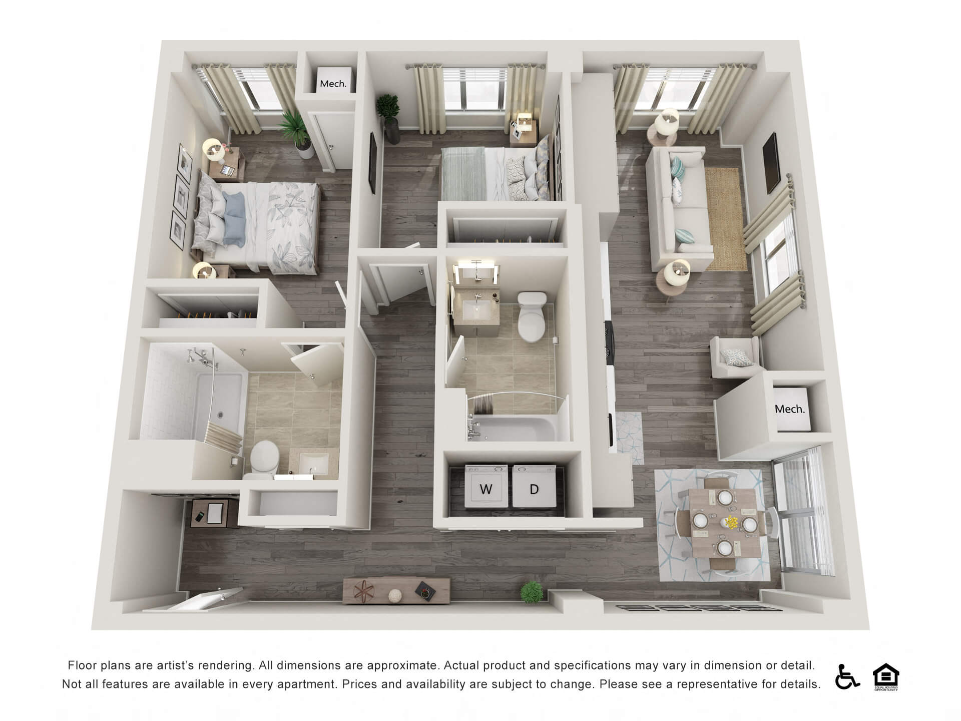 2 Bed A1 floor plan