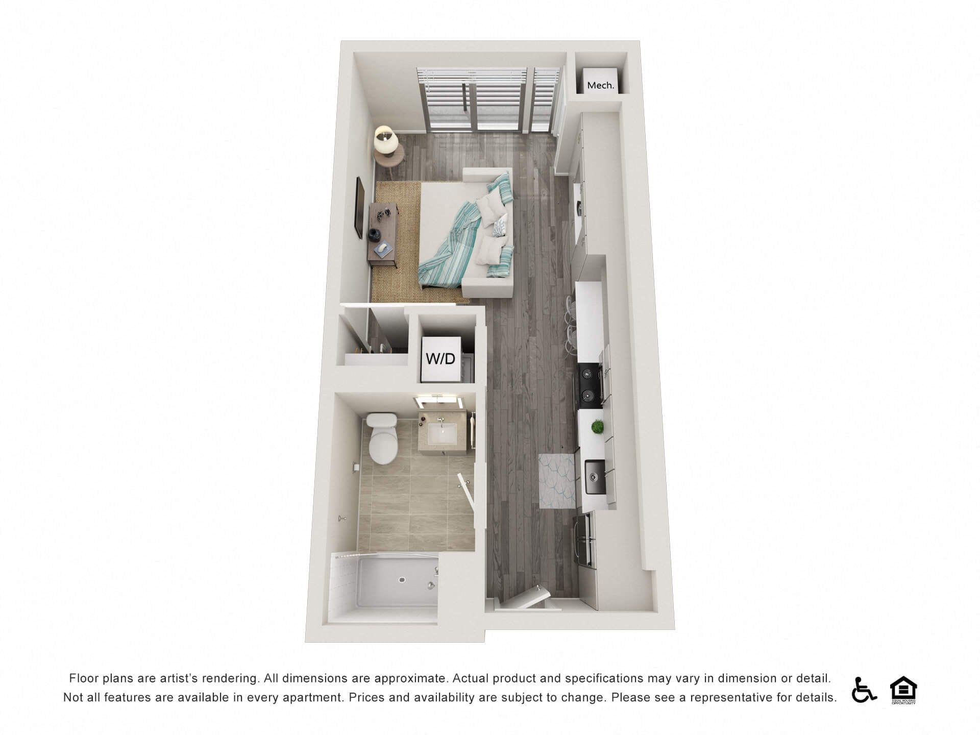 Studio B1 floor plan