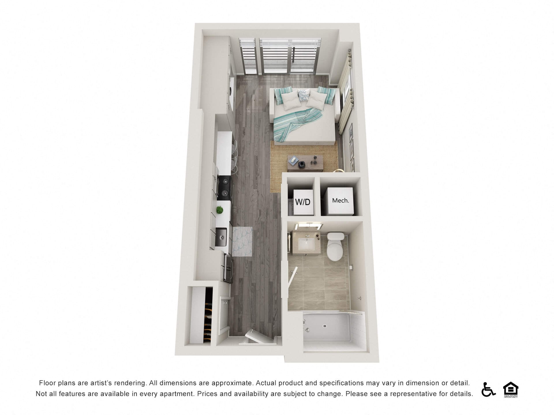 Studio B floor plan