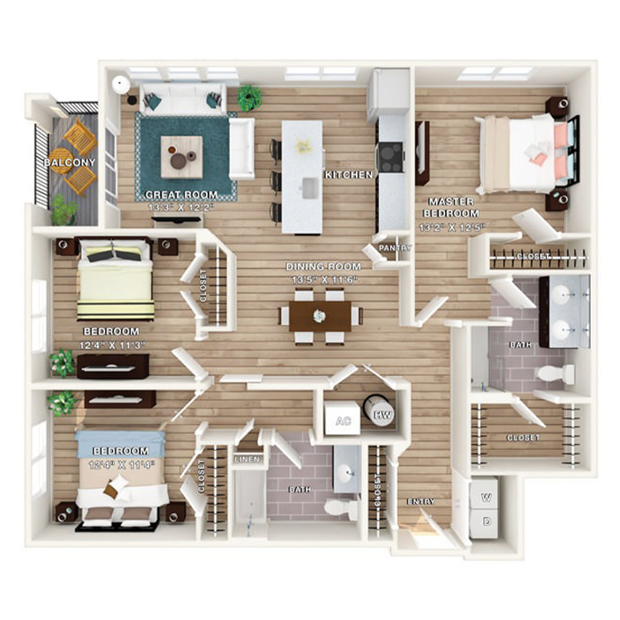 Cottage floor plan