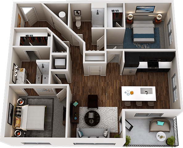 B2F floor plan