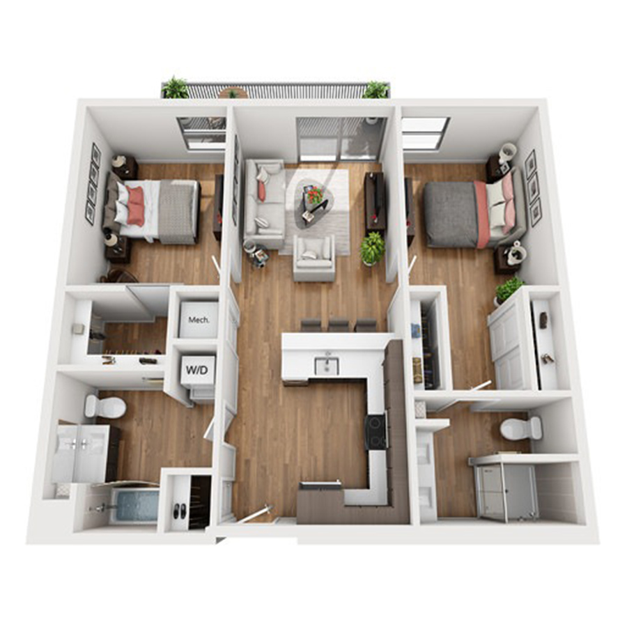 B2a floor plan