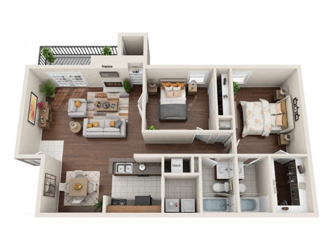 The Cypress floor plan