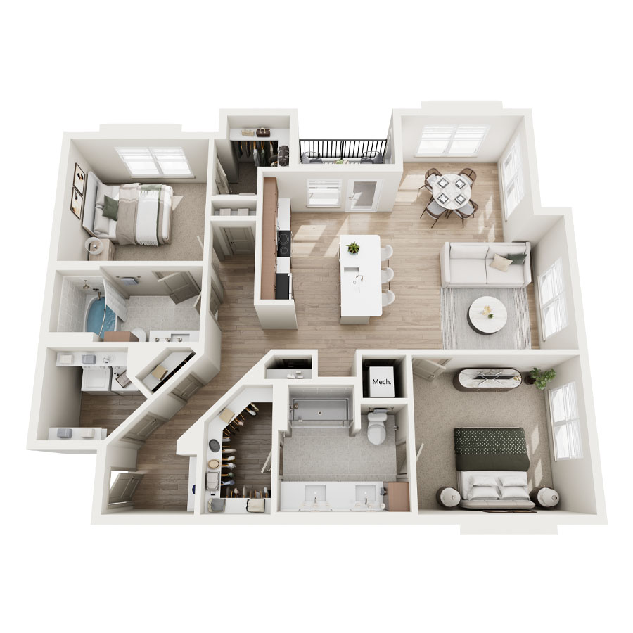B2A floor plan