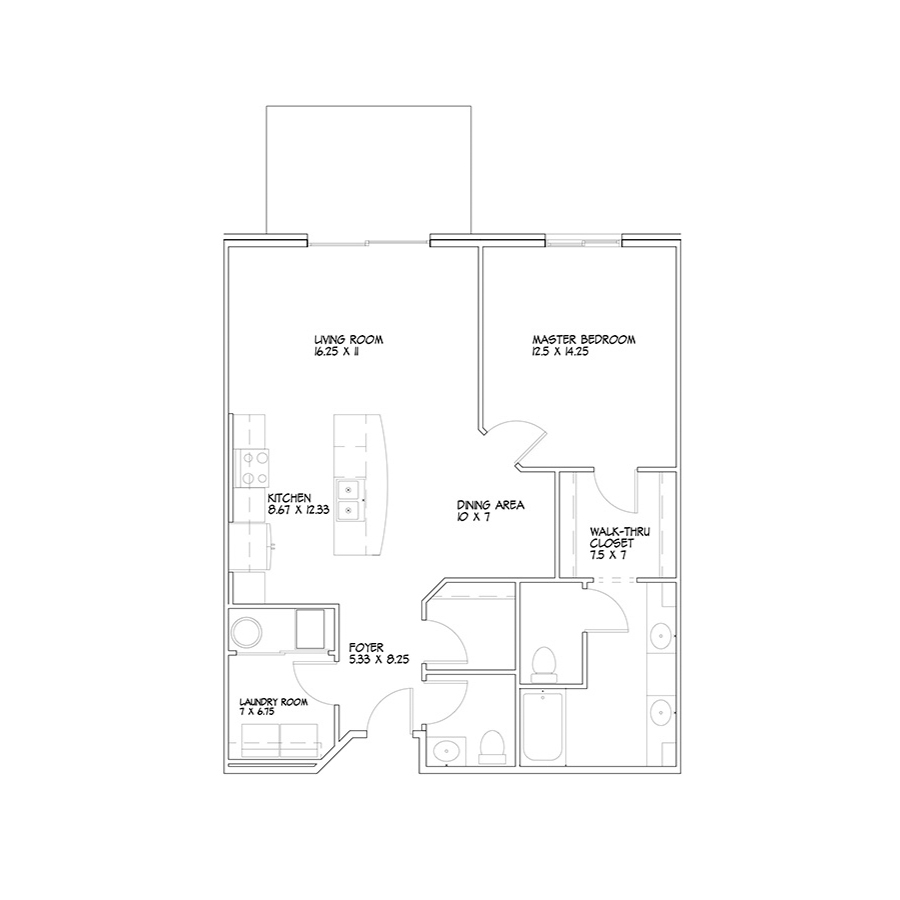 A floor plan