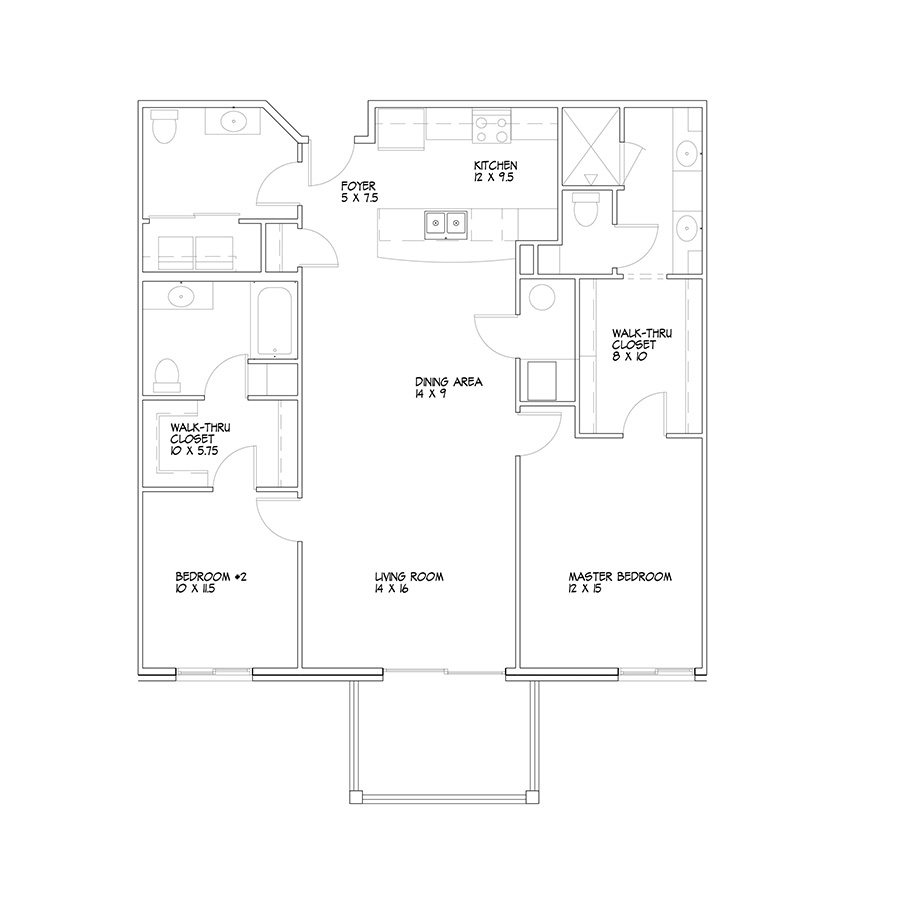 H floor plan