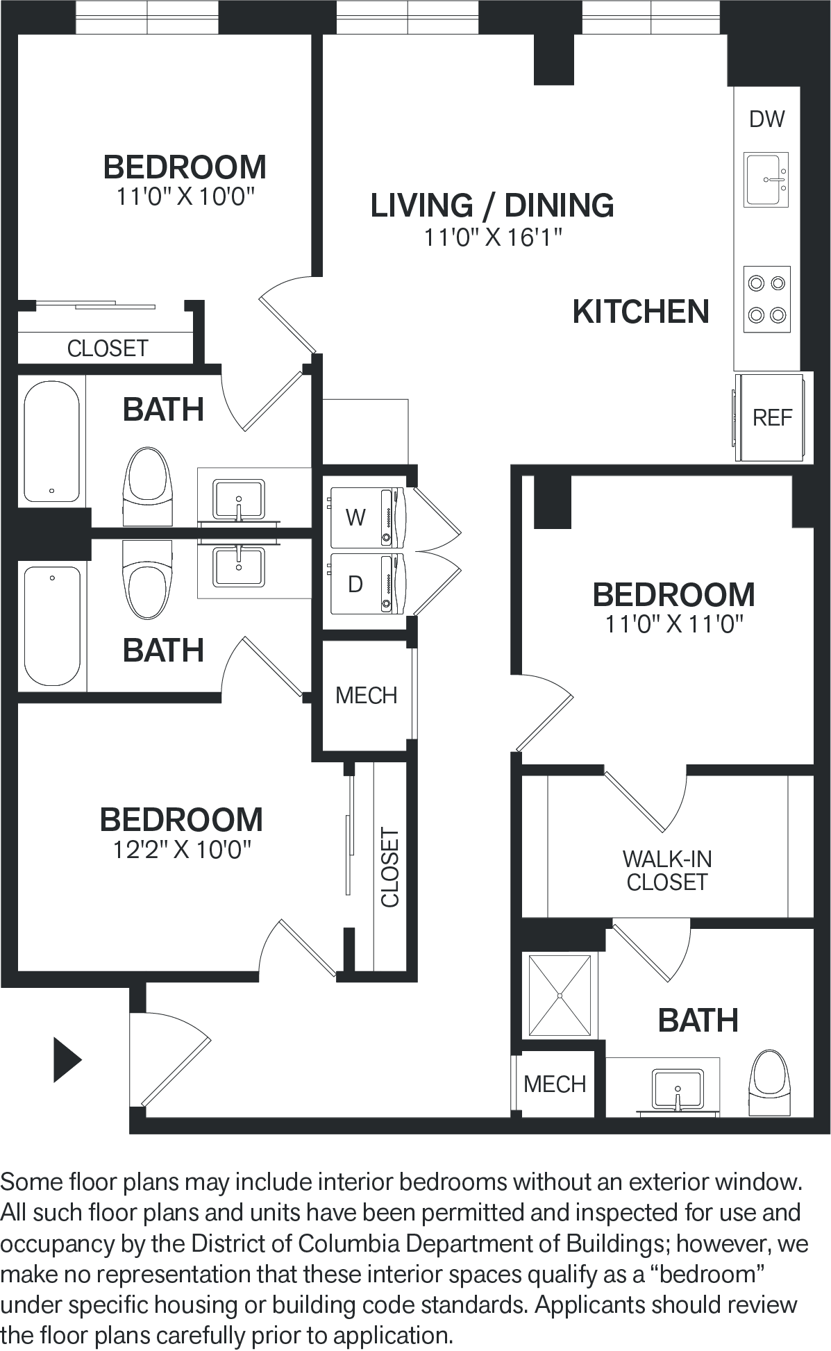 3 Bed/3 Bath-C3 floor plan