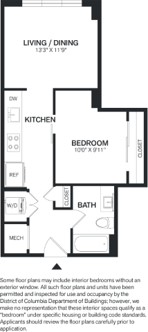 1 Bed/1 Bath-A1 floor plan