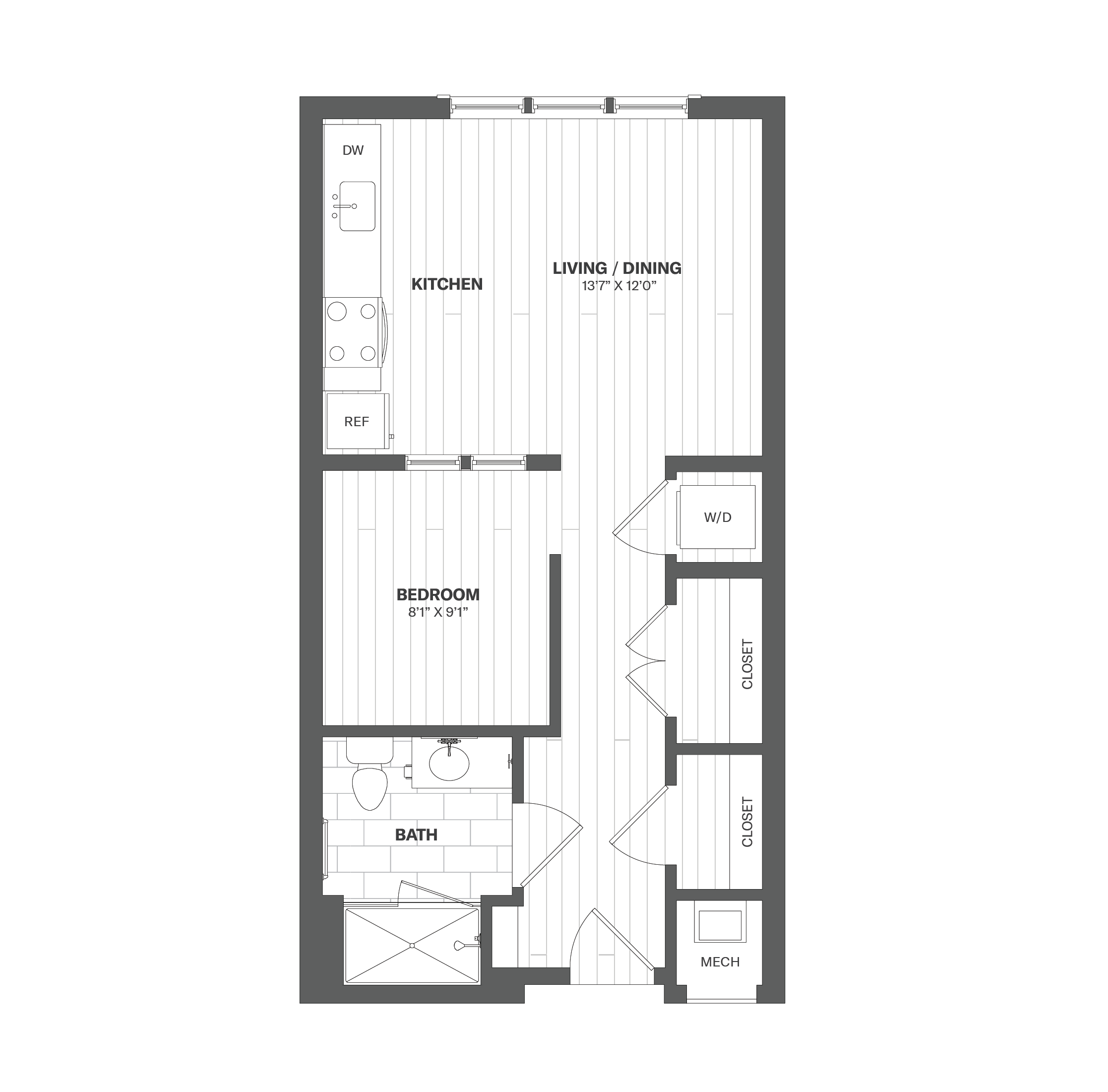 0B floor plan