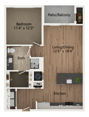 A3-HC floor plan