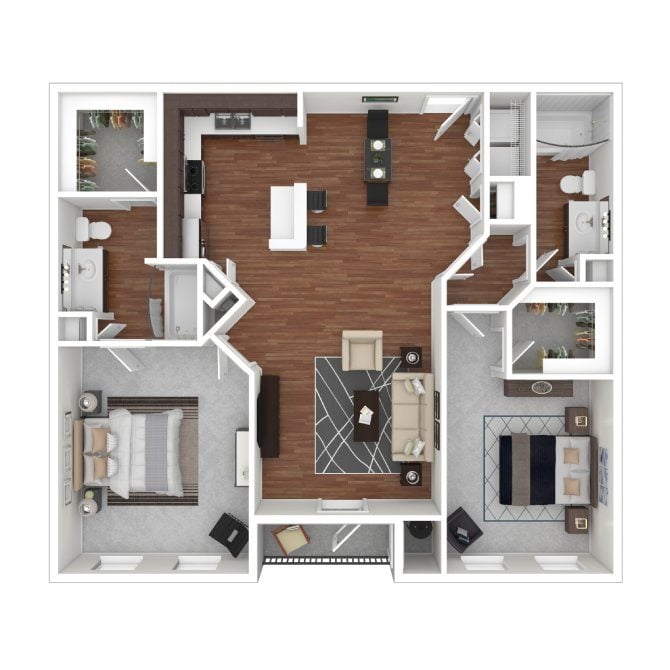 Capital Peak - Renovated floor plan