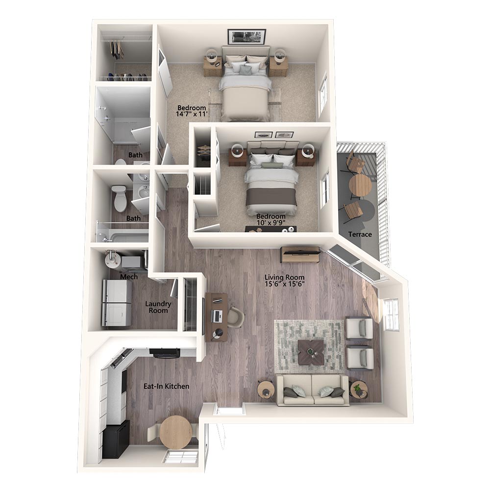 The Cypress floor plan