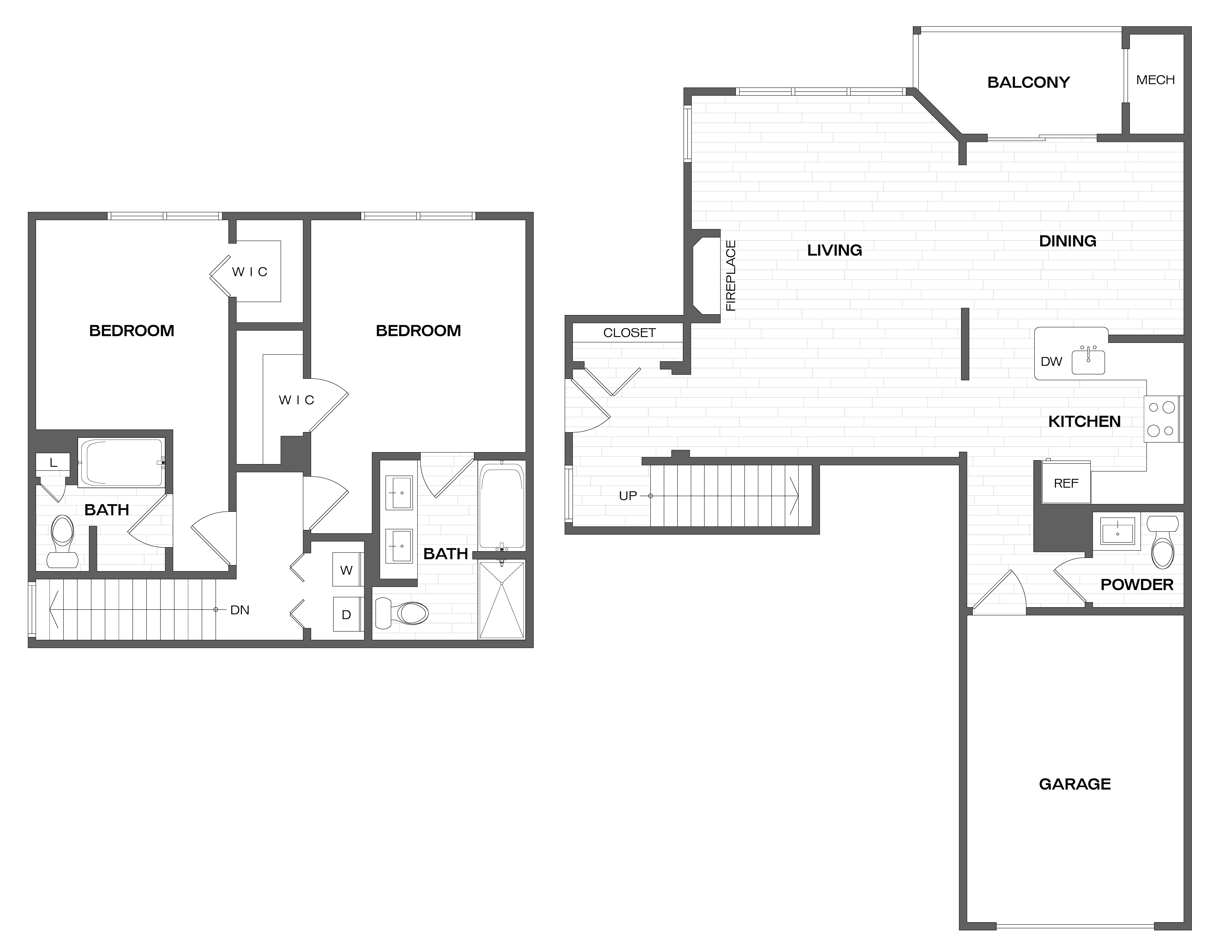2 Bed/2 Bath-B6T floor plan