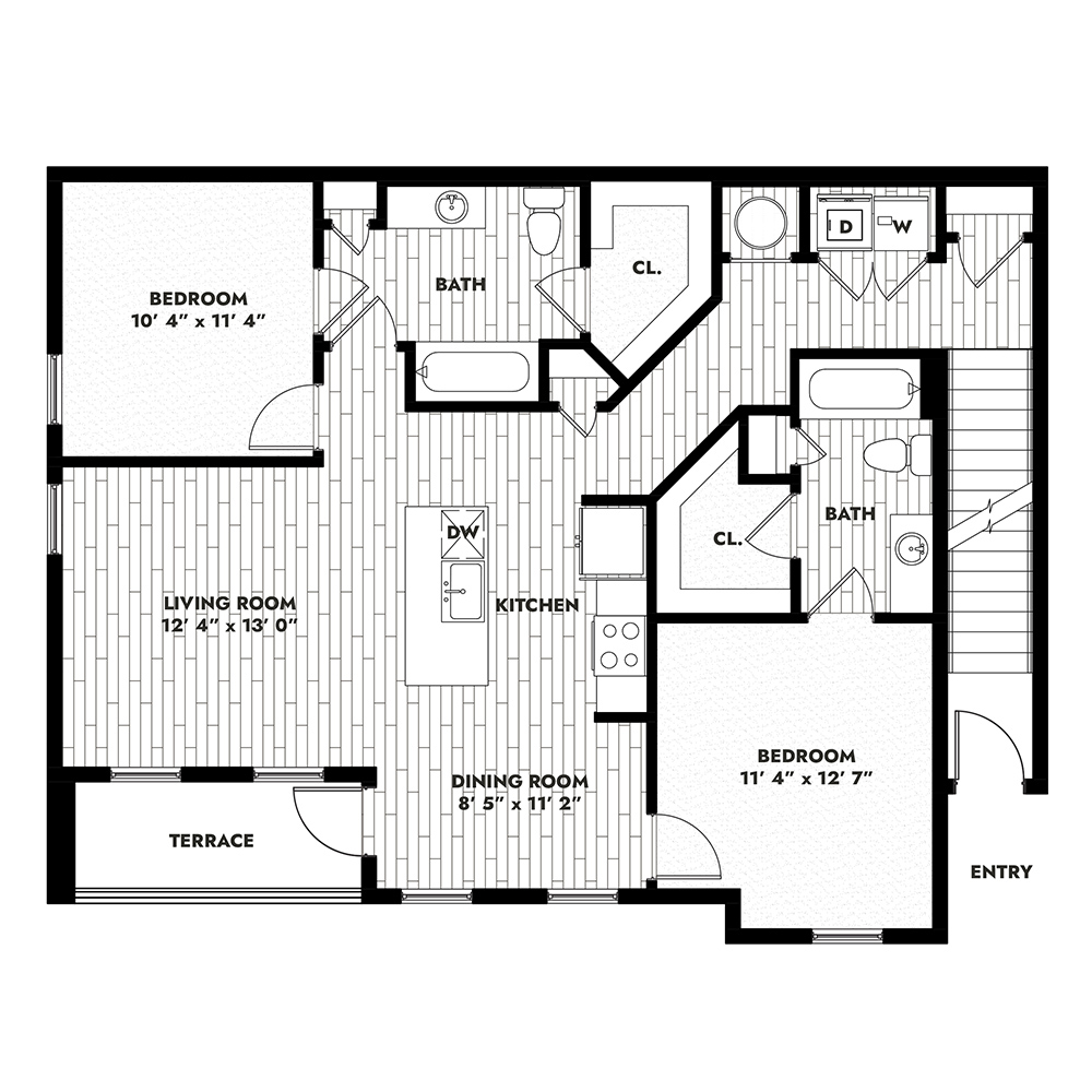 2B floor plan