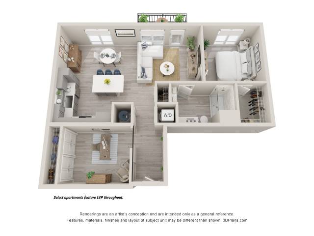 A11 Den floor plan