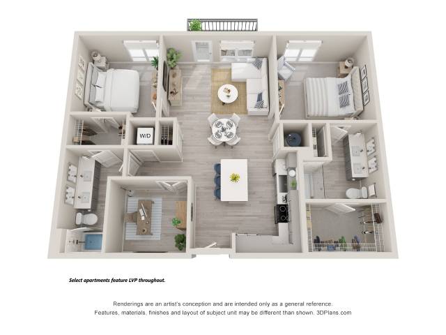 B7 Den floor plan