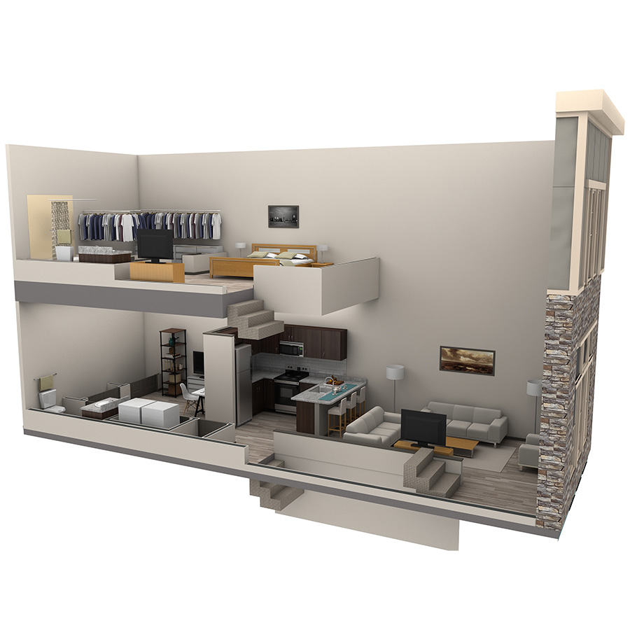 Studio Loft floor plan