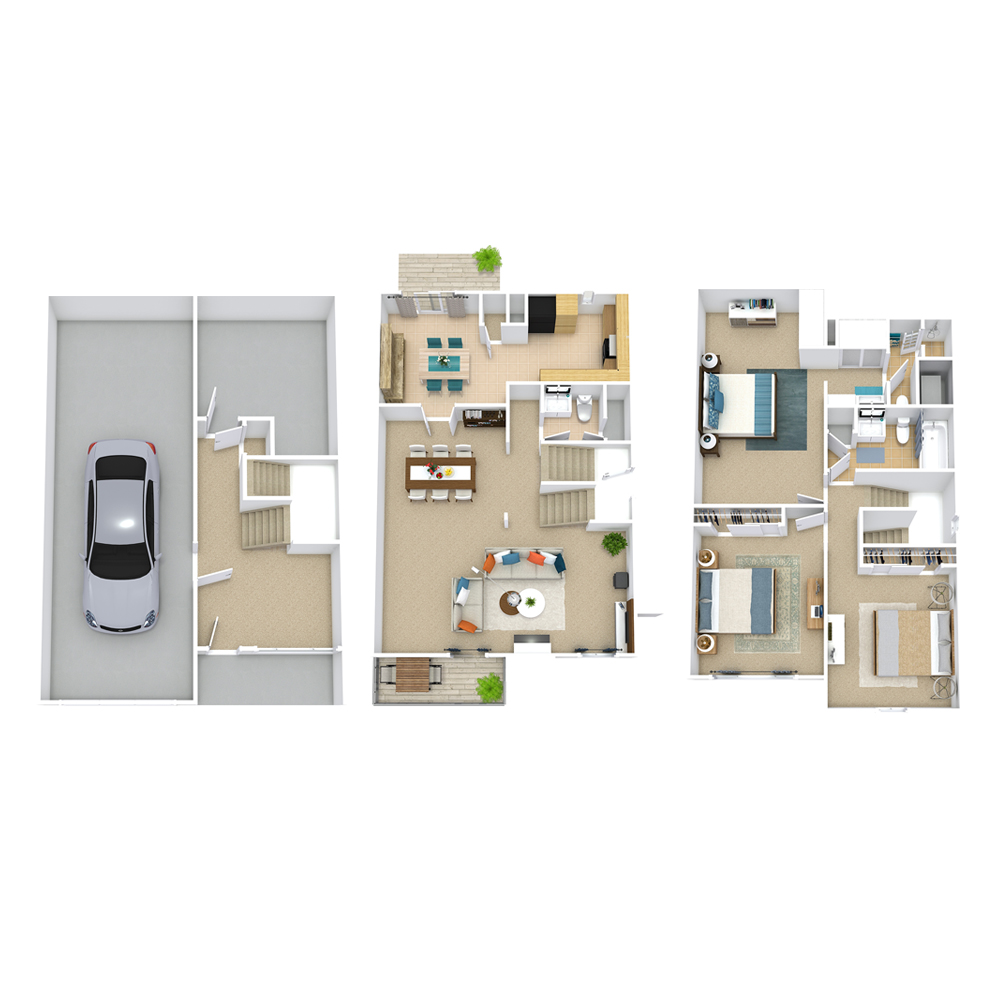 Willow Townhome floor plan